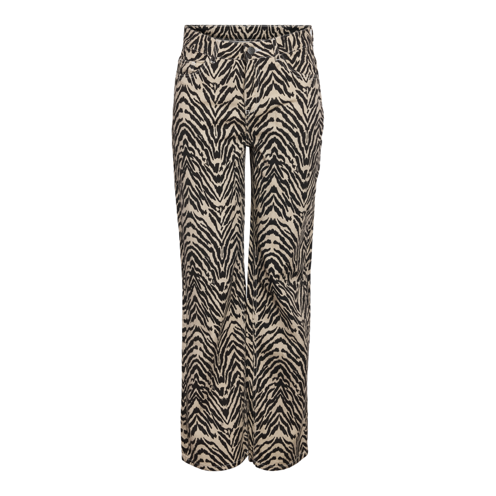 Noisy May Marley Zebra Print Jeans